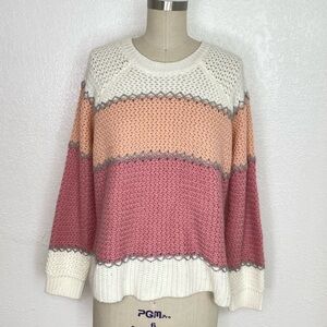 Mo:Vint Movint pink knit sweater L